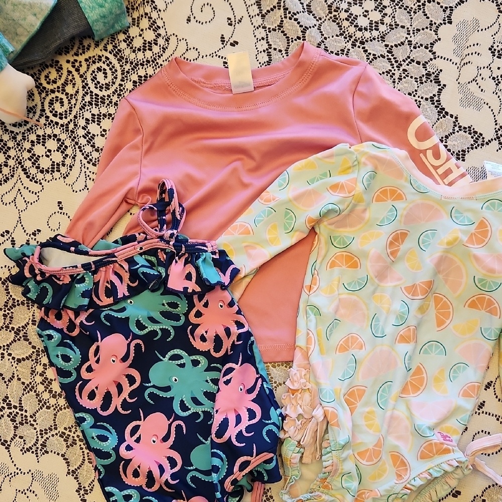 Kids Swim Set - Pink, Blue, and Multicolor